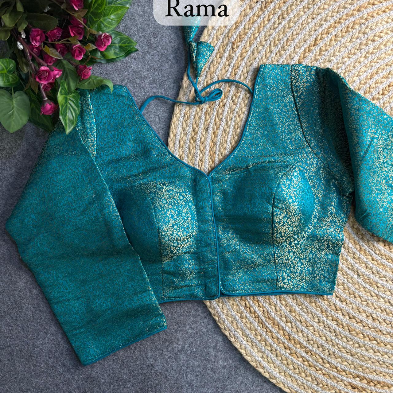 Vaidehi Banarasi V-Neck Blouse
